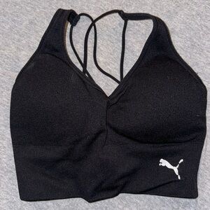 PUMA Black Cross Back Sports Bra